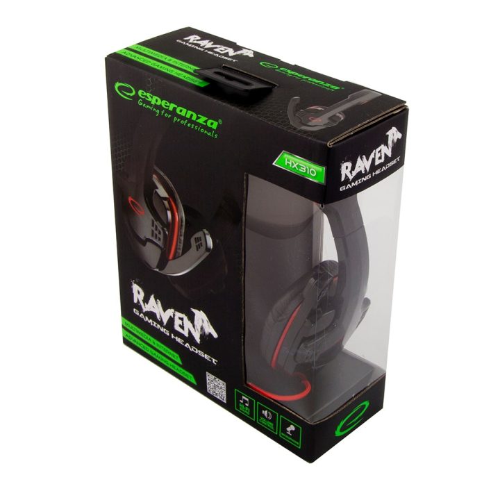 Esperanza EGH310R Headset Head-band Black Red