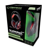 Esperanza EGH420R Headphones with microphone Headband Black Red