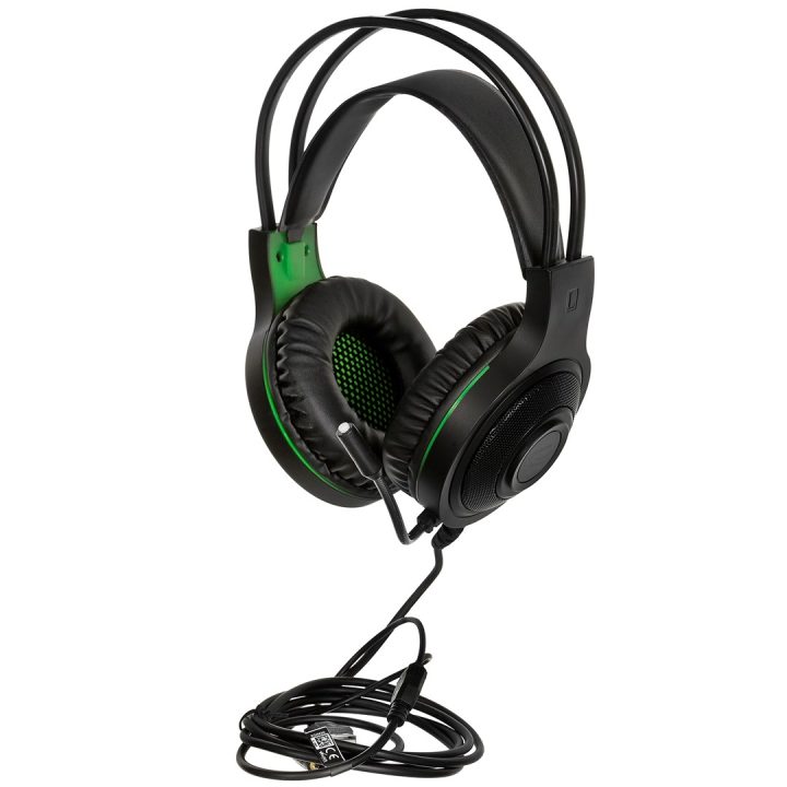 Esperanza EGH430 Headphones with microphone Headband Black Green