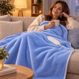 Esperanza EHB001 electric blanket Electric bed warmer 60 W Blue Polyester