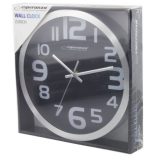 Esperanza EHC013K Wall Clock - Zurich - Black Quartz clock Oval Black White