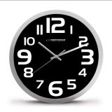 Esperanza EHC013K Wall Clock - Zurich - Black Quartz clock Oval Black White