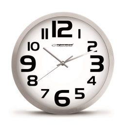 Esperanza EHC013W Wall Clock - Zurich - Black Quartz clock Oval Black White