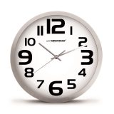 Esperanza EHC013W Wall Clock - Zurich - Black Quartz clock Oval Black White
