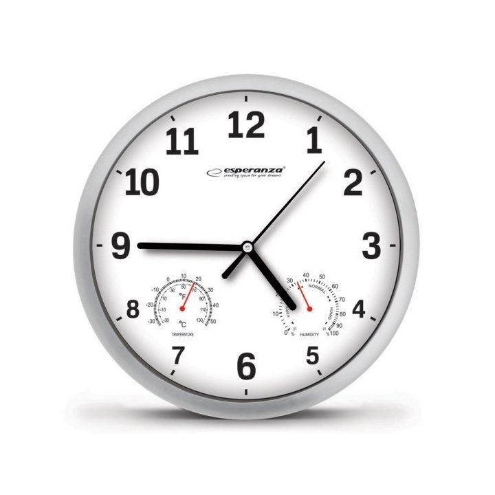 Esperanza EHC016W wall/table clock Quartz clock Round White