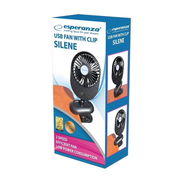 Esperanza EHF103K Compact USB Fan BLACK