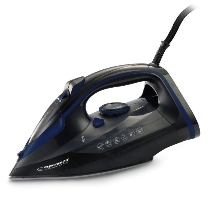 Esperanza EHI012 Steam iron ceramic soleplate black 2600W