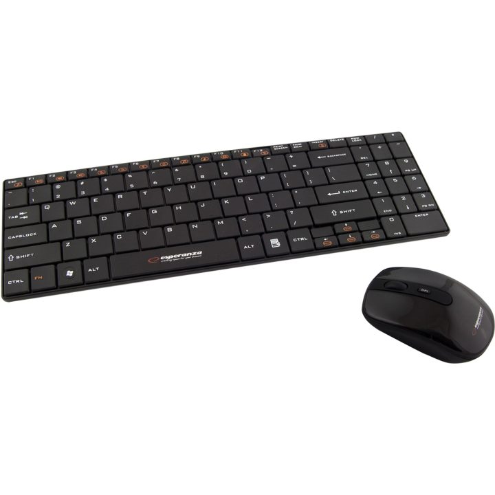 Esperanza EK122K keyboard RF Wireless QWERTY Black