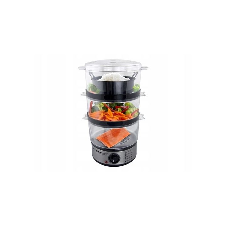 Esperanza EKG009 Steam cooker 3 stainless steel basket (s) 400 W 7.5L