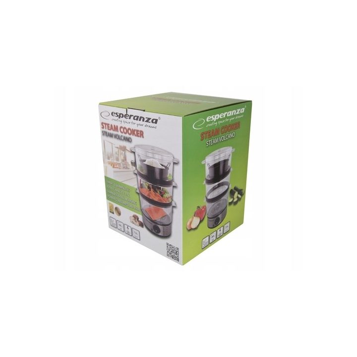 Esperanza EKG009 Steam cooker 3 stainless steel basket (s) 400 W 7.5L