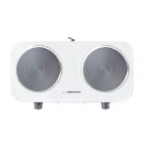 Esperanza EKH010W Adjustable electric cooker 2 heating fields white