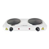 Esperanza EKH010W Adjustable electric cooker 2 heating fields white