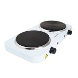 Esperanza EKH010W Adjustable electric cooker 2 heating fields white