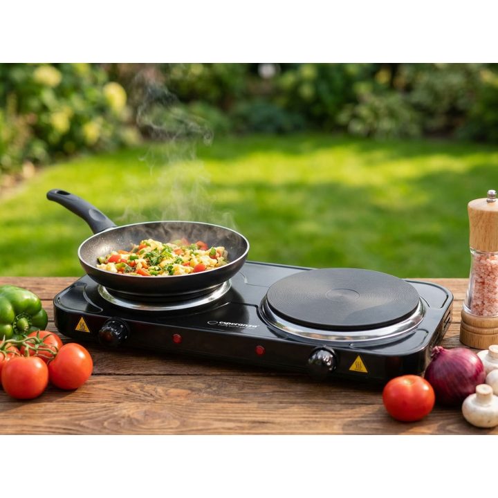 Esperanza EKH014K Electric Stove 2 zone (s) Black