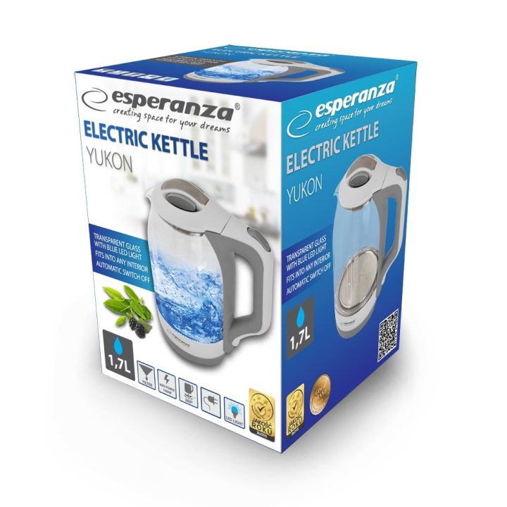 Esperanza EKK025W Electric kettle 1.7 L White Multicolor 1500 W