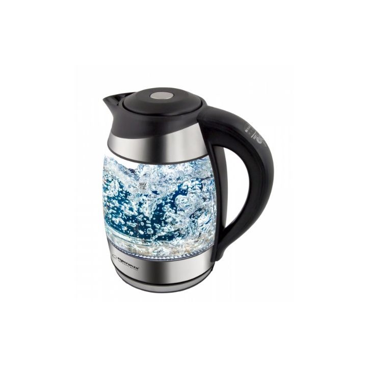 Esperanza EKK026 electric kettle 1.7 L 2200 W Black Transparent