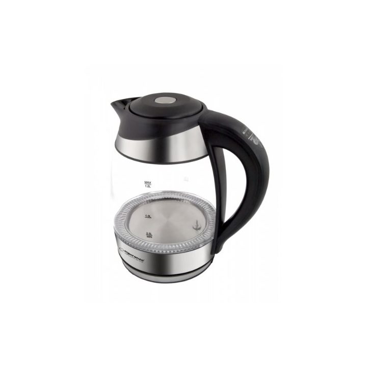 Esperanza EKK026 electric kettle 1.7 L 2200 W Black Transparent