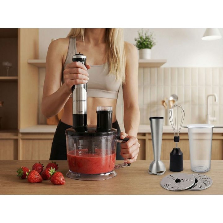 Esperanza EKM004 blender 0.6 L Immersion blender Black Silver Transparent 800 W