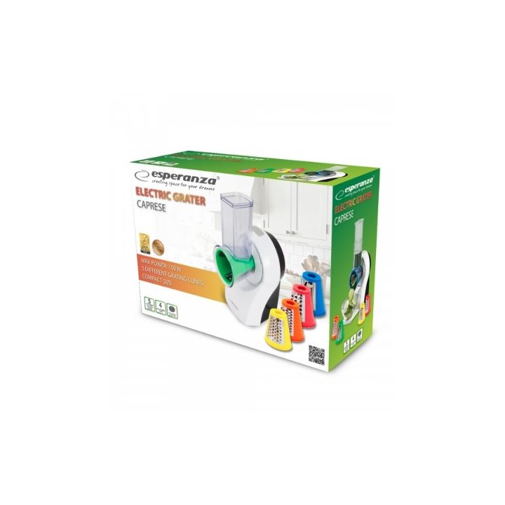 Esperanza EKM026 electric grater/spiralizer Plastic Multicolour