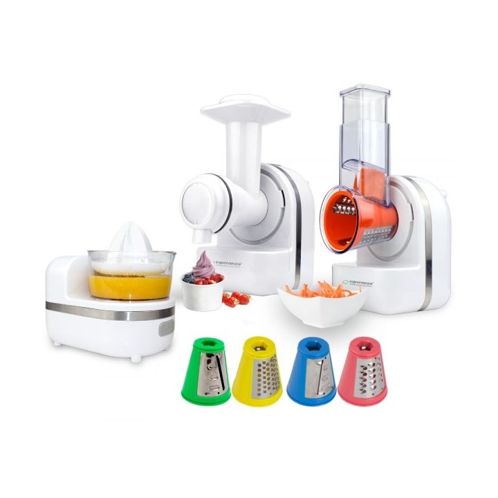 Esperanza EKM027 electric grater/spiralizer Plastic White