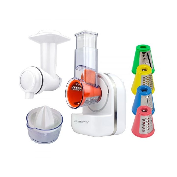 Esperanza EKM027 electric grater/spiralizer Plastic White