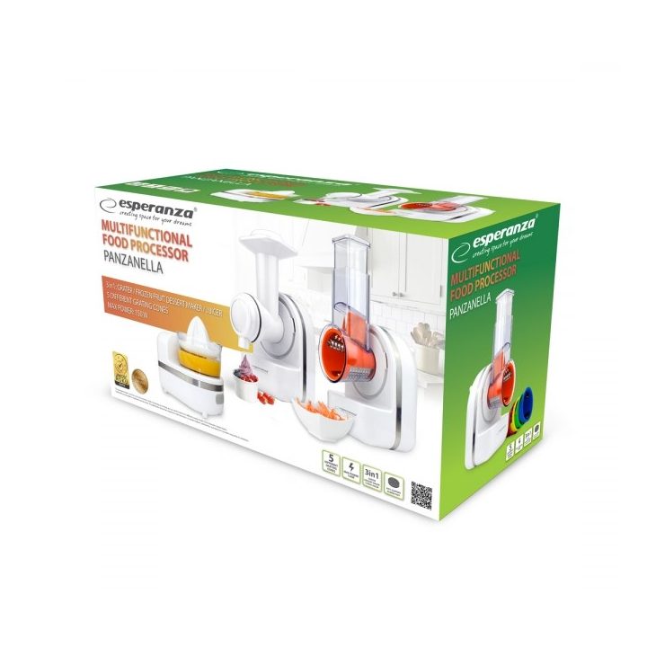 Esperanza EKM027 electric grater/spiralizer Plastic White