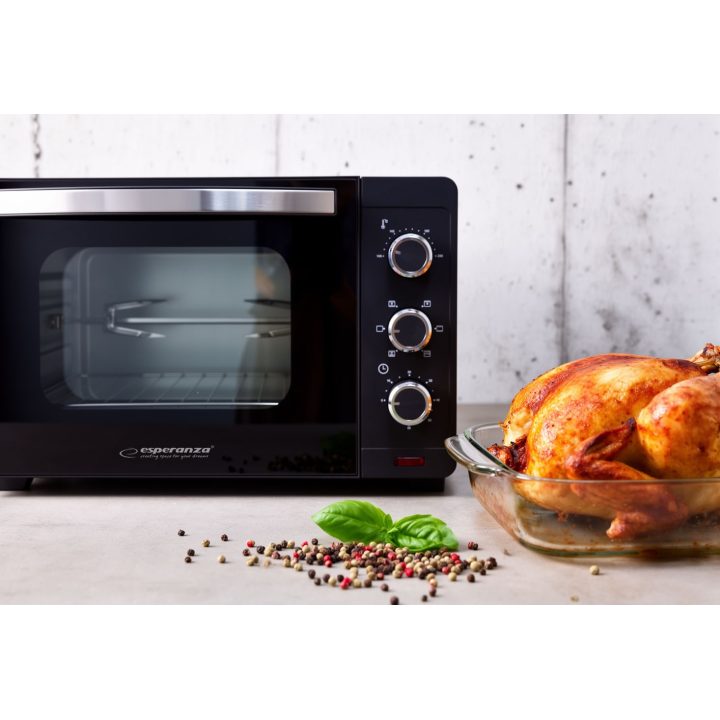 Esperanza EKO006N Mini oven with convection and spit 25 l 1600W Black