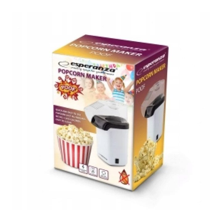 Esperanza EKP005W popcorn popper Black White 0.27 L 2 min 1200 W