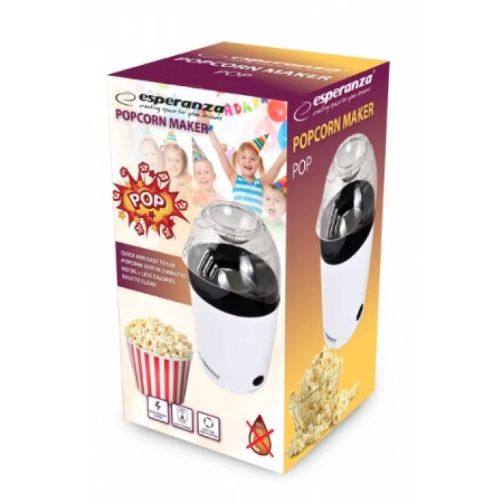 Esperanza EKP006 popcorn popper Black White 0.27 L 2 min 1200 W