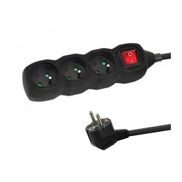 Esperanza ELK210K power extension 1.5 m 3 AC outlet(s) Indoor Black