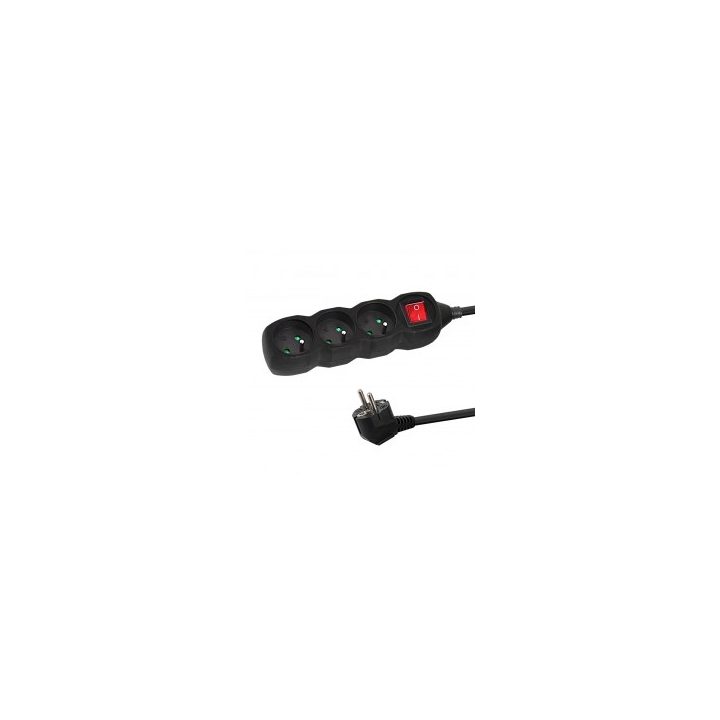 Esperanza ELK210K power extension 1.5 m 3 AC outlet(s) Indoor Black