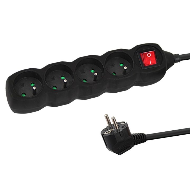 Esperanza ELK212K Power strip 4GN/1 5M Black