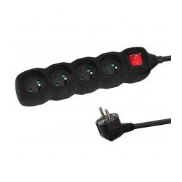 Esperanza ELK213K power extension 3 m 4 AC outlet(s) Indoor Black