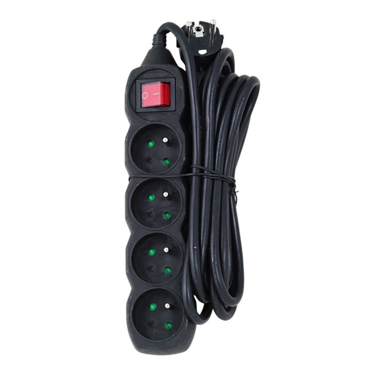 Esperanza ELK213K power extension 3 m 4 AC outlet(s) Indoor Black