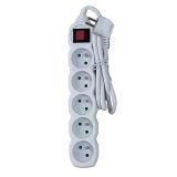 Esperanza ELK214W power extension 1.5 m 5 AC outlet(s) Indoor White