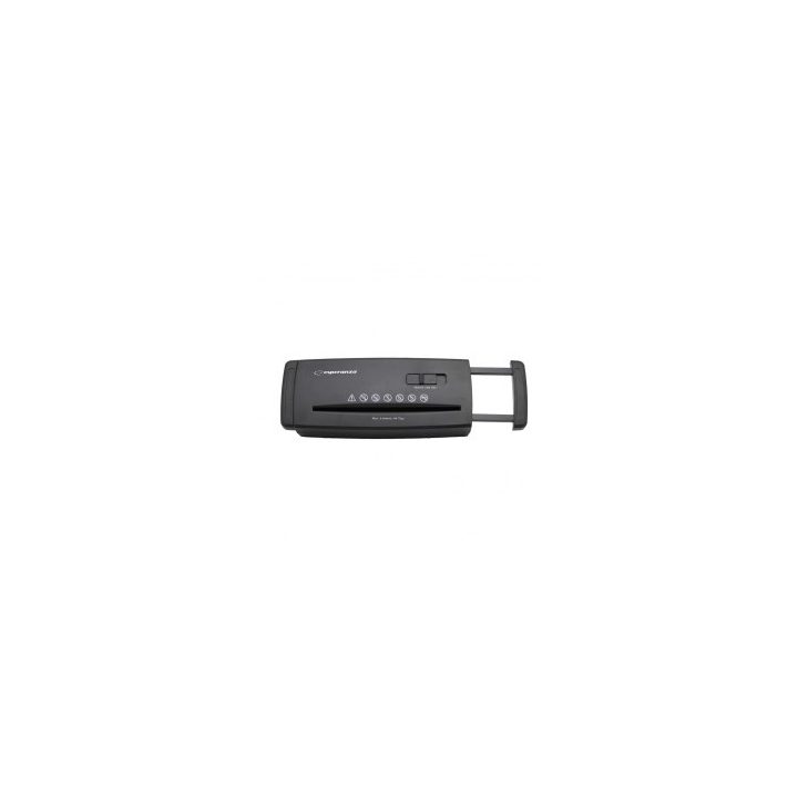 Esperanza EN104 paper shredder Strip shredding 22 cm Black
