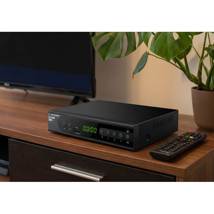 Esperanza EV106P Digital DVB-T2 H.265/HEVC tuner Black
