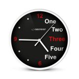 Esperanza Prague White Mechanical Clock Round Black White