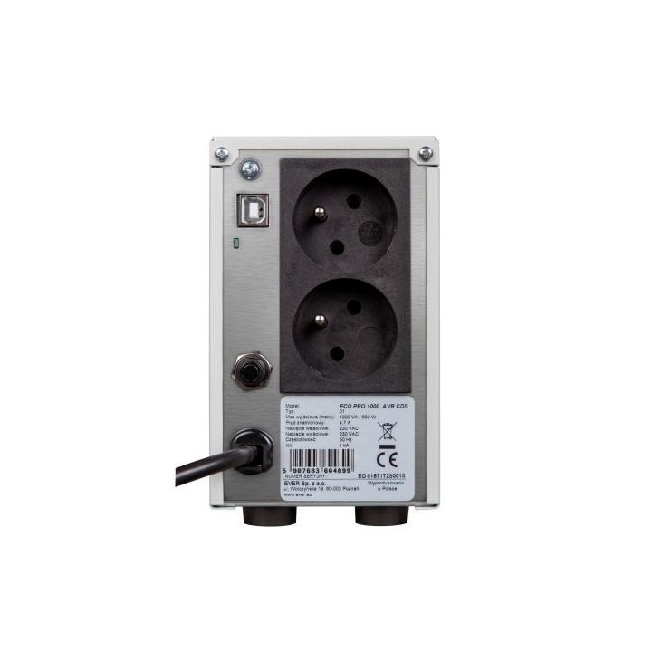 Ever ECO PRO 1000 AVR CDS Line-Interactive 1 kVA 650 W 2 AC outlet(s)