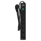 Ever OPTIMA surge protector 1.5 m (6 x UTE 10 A black) (T/LZ08-OPT015/0000)