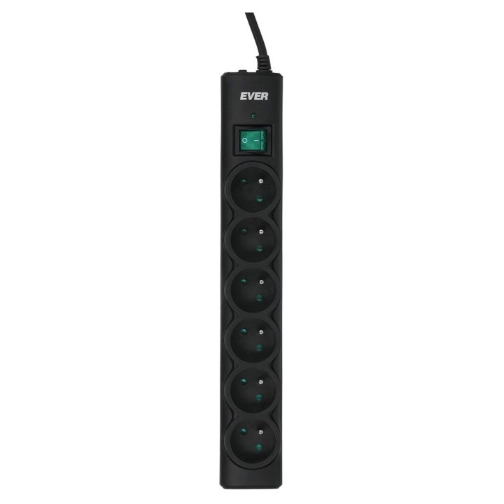 Ever Optima 5m Black 6 AC outlet(s) 250 V