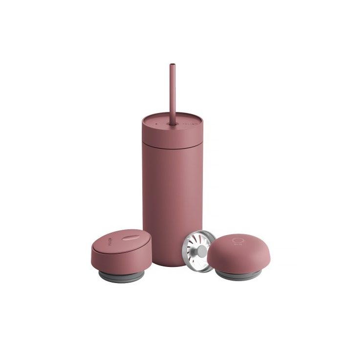 Fellow Carter Move Mug 3-in-1 Travel mug with 3 lids 473 ml Powder Pink