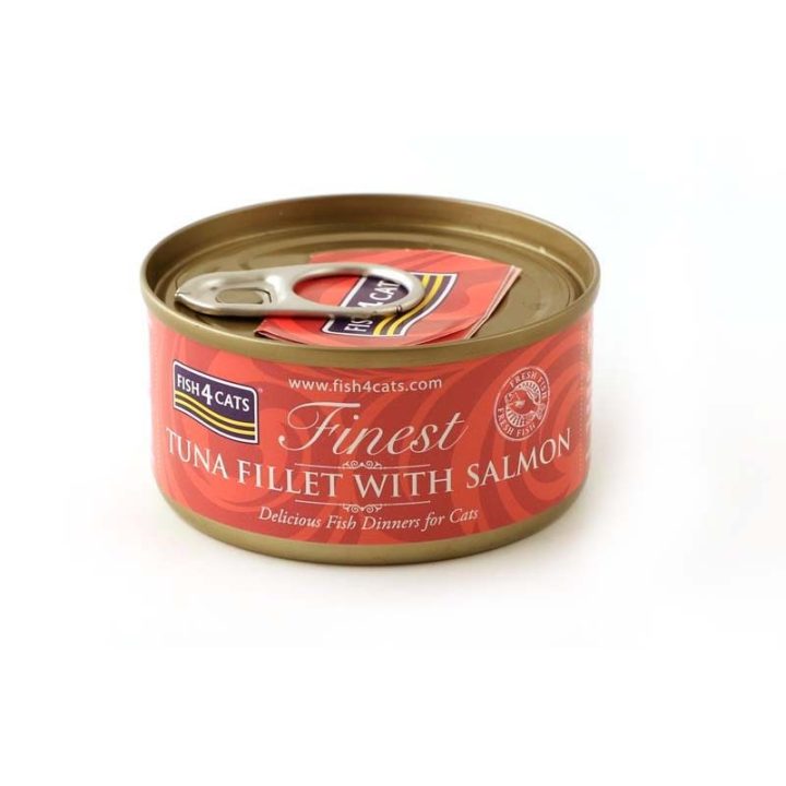 FISH4CATS Tuna fillet with salmon - wet cat food - 70g