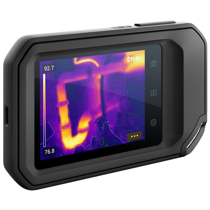 FLIR C3-X? thermal imaging camera Black 1800 mAh Vanadium Oxide Uncooled Focal Plane Arrays Built-in display 128 x 96 pixels LCD