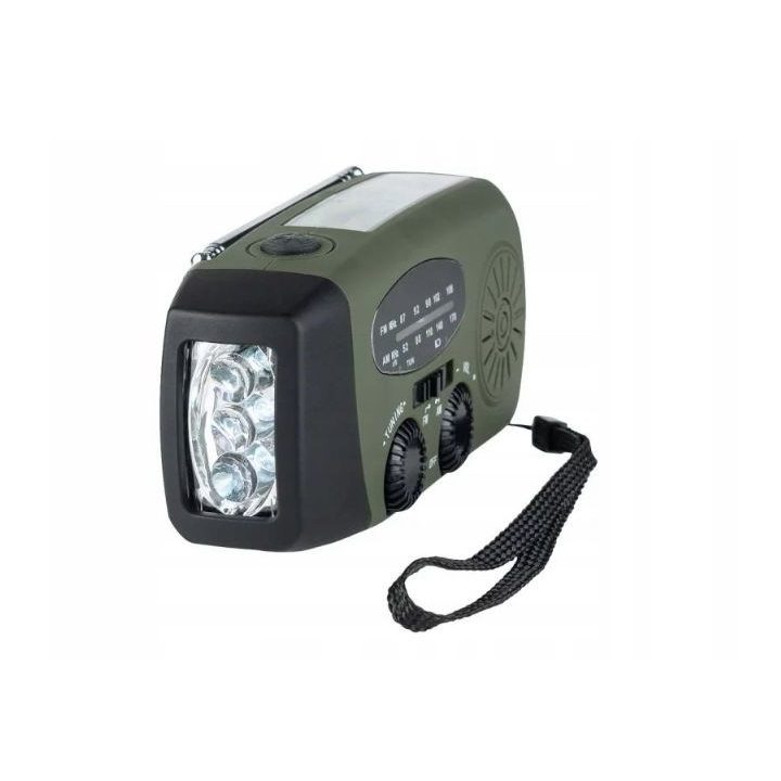 Fosco Outdoormen Edit emergency radio. Solar-Dynamo