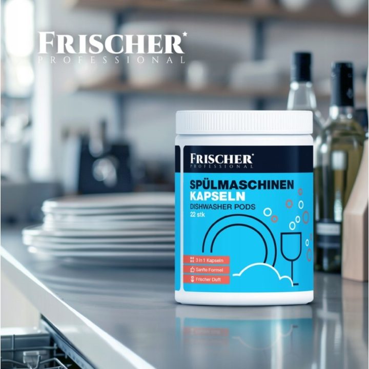 Frischer 3-in-1 dishwasher capsules 22 pieces