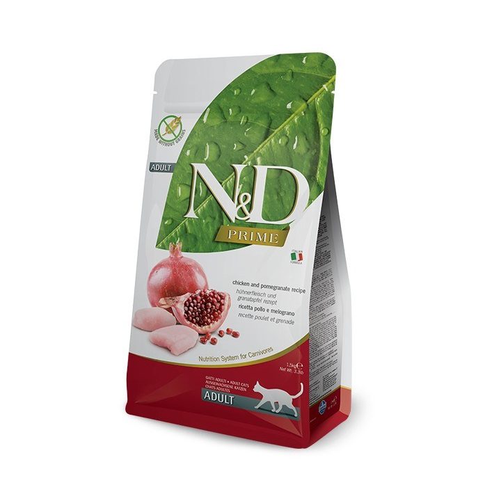 FARMINA N&D CAT PRIME CHICKEN & POMEGRANATE ADULT 1.5kg