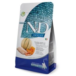 FARMINA N&D Ocean Cat Cod Shrimp Pumpkin and Cantaloupe Melon Kitten - dry cat food - 1.5 kg