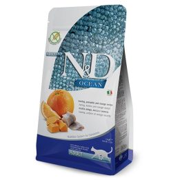 FARMINA N&D Ocean Herring Pumpkin&Orange Adult - dry cat food - 1 5 kg