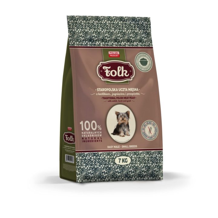 FOLK Small breeds Traditional polish meat feast with rabbit lamb and quail - dry dog food - 7kg